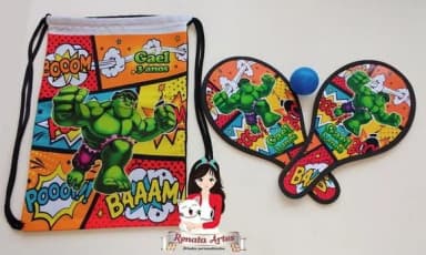 Mochila Ping Pong Tema Incrível Hulk