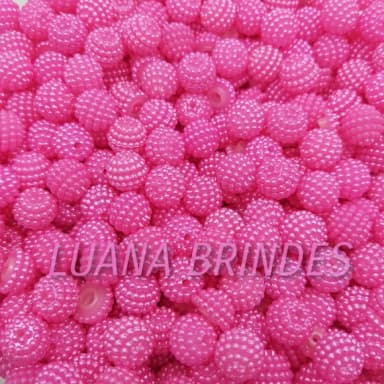 Pérolas Craqueladas Rosa - 10mm - pct c/ 50 unidades