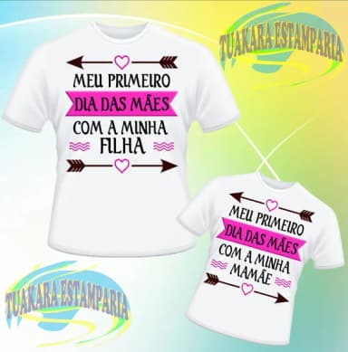 Kit Mãe e Filha - Meu Primeiro Dia das Mães com Minha Filha