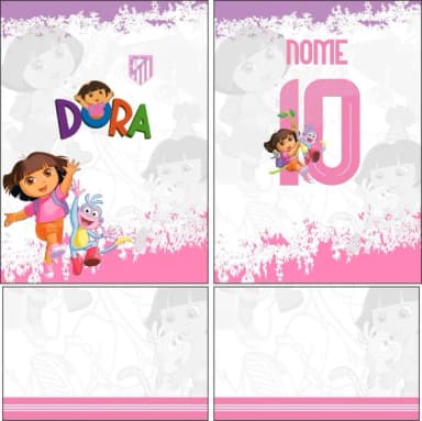 Arte Vetor Camisa Interclasse Dora Aventureira Mod-726