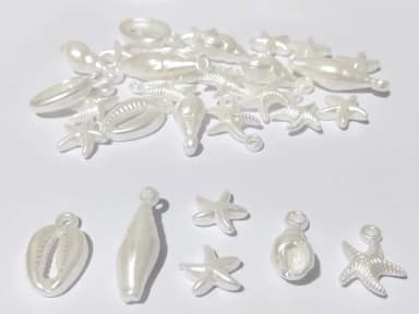 Pingente Fundo do Mar Perolado Abs Pacote com 30 Unidades