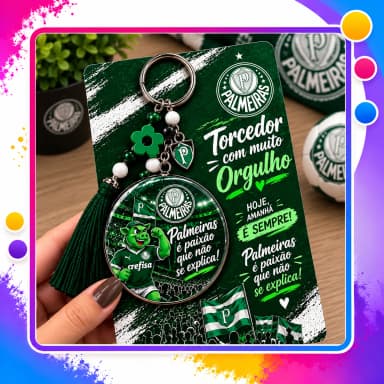 Chaveiro Torcedor  Personalizado – Presente para Torcedor