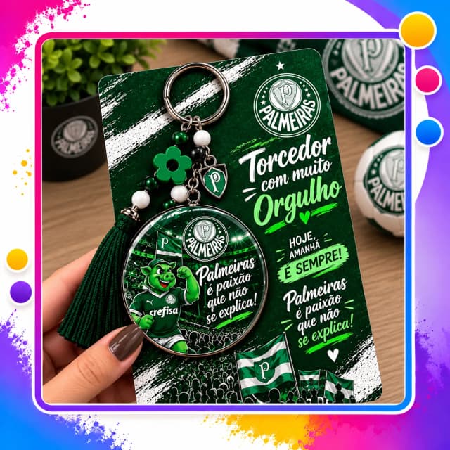 Chaveiro Torcedor  Personalizado – Presente para Torcedor