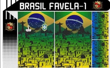 Vetor Da Camisa Brasil Favela -1