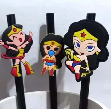 Lápis com Ponteira Mulher Maravilha - 6 Unidades