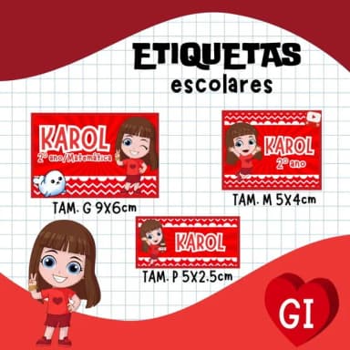 60 Etiquetas Escolares