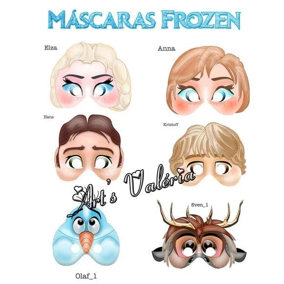 Máscara Frozen - Valor Unitário