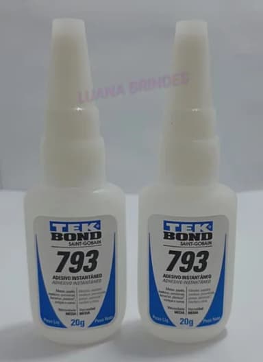 Cola Tek Bond Adesivo Instantâneo 793 - 1 Frascos de 20g