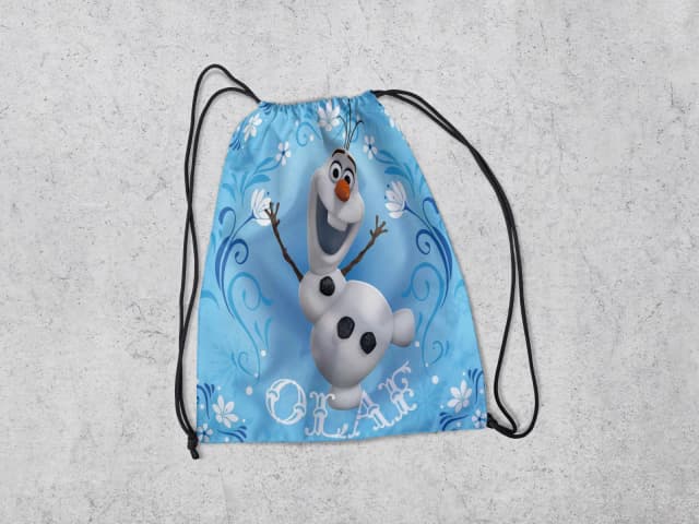 Mochilinha Personalizada para lembrancinhas do Olaf Frozen