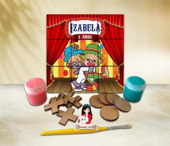 Jogo da Velha com Tinta Personalizado Patati Patatá