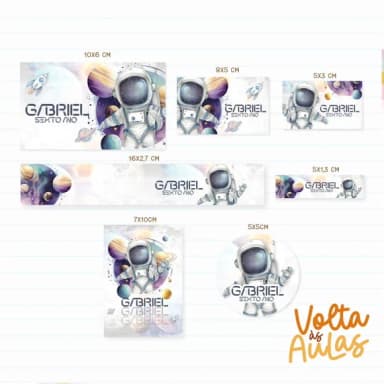 60 Etiquetas Astronauta