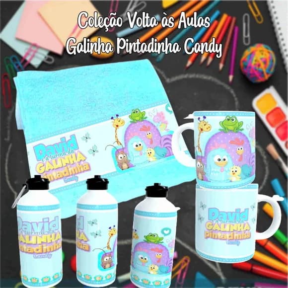 Kit Toalhinha com Garrafa Personalizada