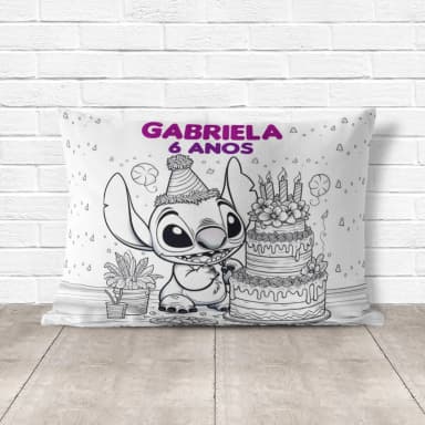 Almofada de Colorir Pinte e Lave do Stitch