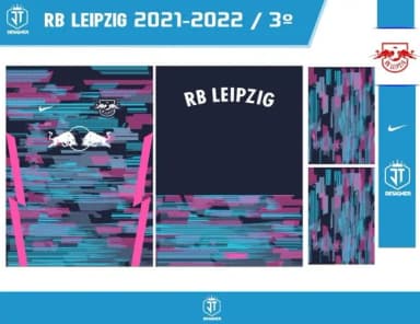 VETOR DA CAMISA DO RB LEIPZIG 2021-2022 TERC.
