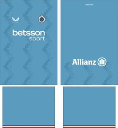 Arte Vetor Camisa Brugge K.v. Tercera 2025-2026