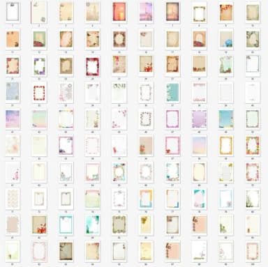 Pack 100 Papéis De Carta Para Imprimir Em Pdf - Cod 66