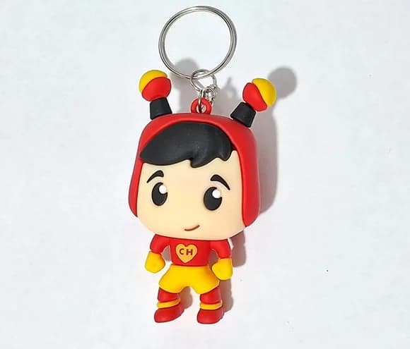 Chaveiro Chapolin 70mm Emborrachado Pacote com 1 Peça