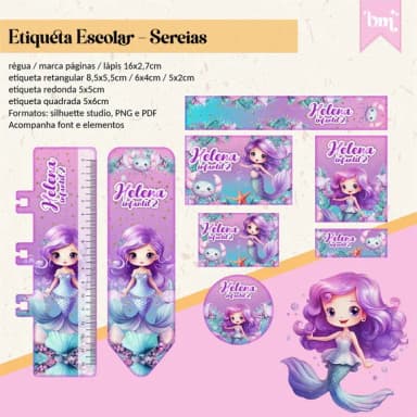 60 Etiquetas Sereia