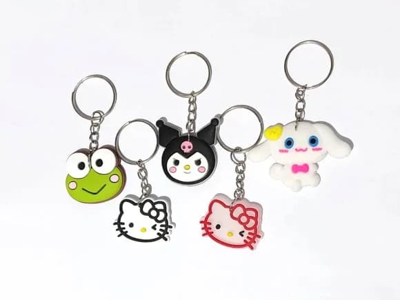 Chaveiro Turma da Hello Kitty Pacote com 10 Unidades