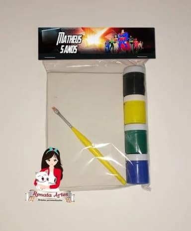 Kit Pintura Personalizado Liga da Justiça