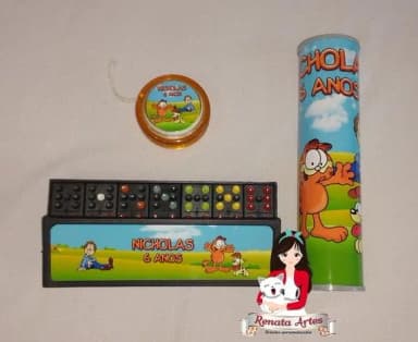Kit Jogos Personalizado Garfield