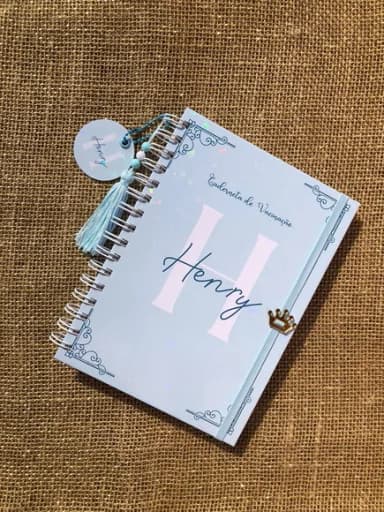 Caderneta de Saúde / Vacinação Personalizada - Clean Azul