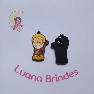 Pingente São Bento de Borracha 5,3cm Pct 05 Unidades