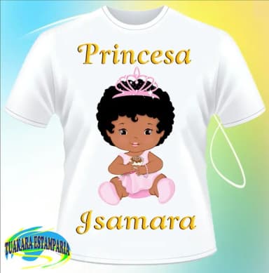 Camiseta Princesa Personalizada com Nome