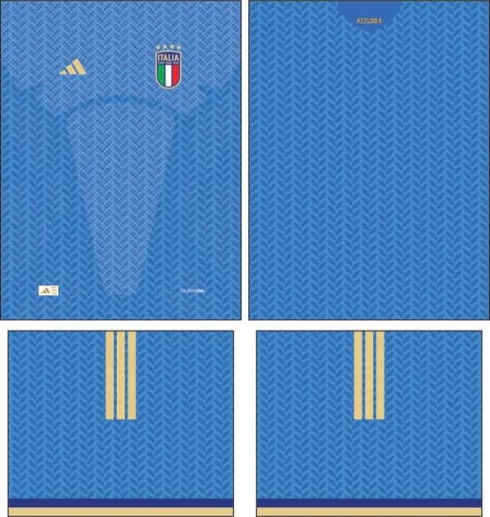 Arte Vetor Camisa Italia Local 2026