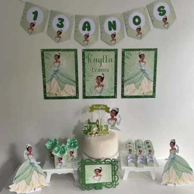 Kit Mesversário Princesa Tian Personalizados - Só Um Bolinho