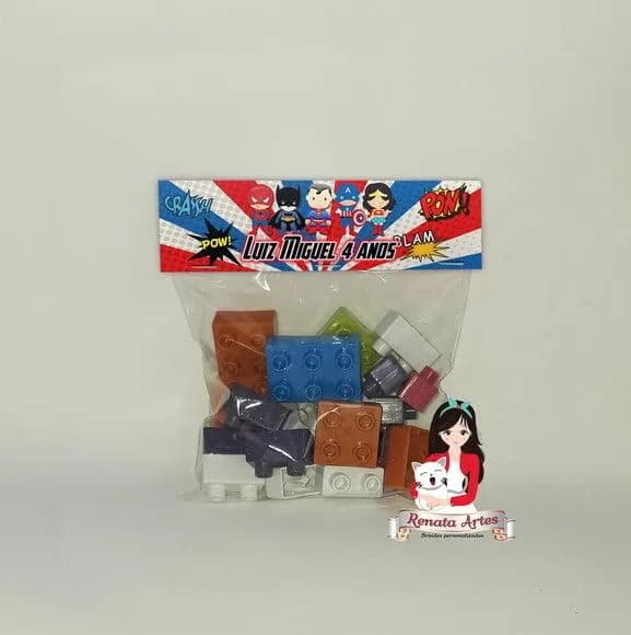 Bloco de Montar Personalizado Super Heróis Baby