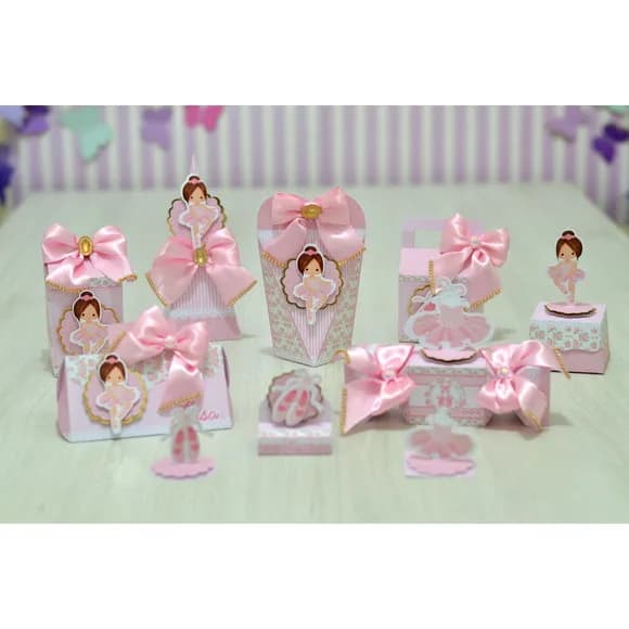 Kit 60 Lembrancinhas Bailarina