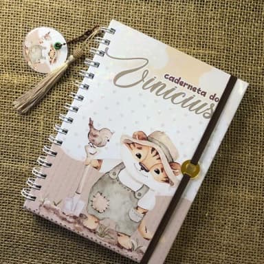 Caderneta de Saúde / Vacinação Personalizada Tigre Vintage