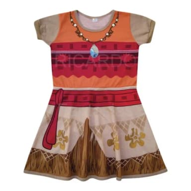 Vestido Infantil Princesa do Mar