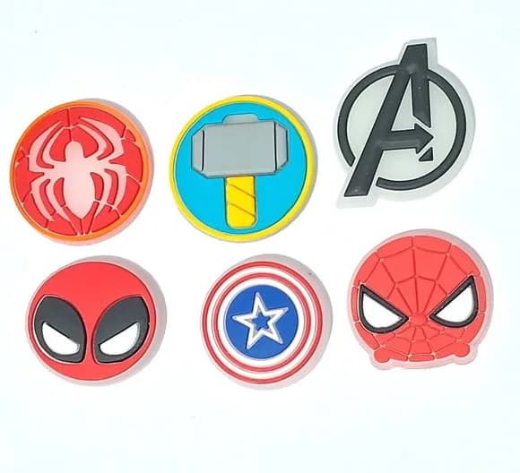 Aplique Fosforescente Avengers Pacotes com 6 Unidades
