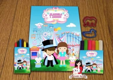 Kit Passatempo Personalizado Circo