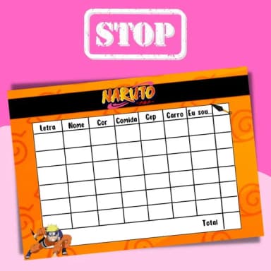 Jogo do Stop ( Conhecido Como Adedanha)