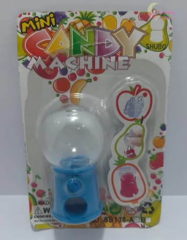 Mini Baleiro Candy Machine Azul - 5cm - pct c/5 unid