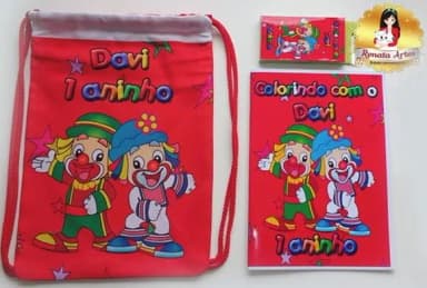 Kit Colorir na Mochila Patati Patatá