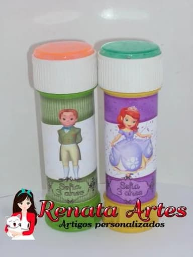 Bolinha de Sabão Princesa Sofia Casal