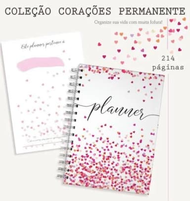 Planner Permanente Corações