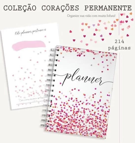 Planner Permanente Corações
