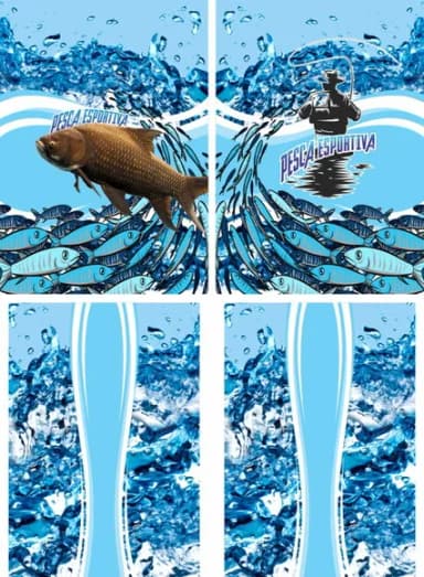 Arte Vetor Camisa Pesca-mod-0188