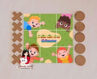 Jogo da Velha Personalizado Dia das Crianças