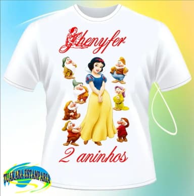 Camiseta Branca de Neve 01