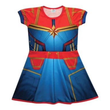 Vestido Infantil Super Heroína