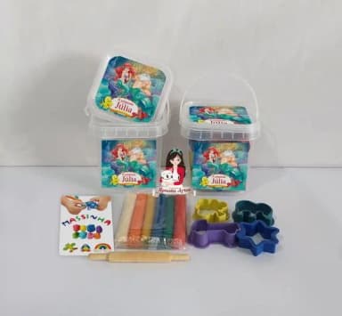Kit Massinha no Baldinho Personalizado Ariel