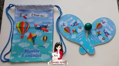 Mochila Ping Pong Tema o Tempo Voa