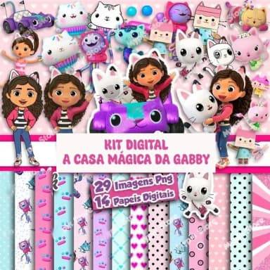 Kit Digital a Casa Mágica da Gabby *01