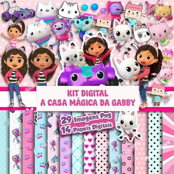 Kit Digital a Casa Mágica da Gabby *01